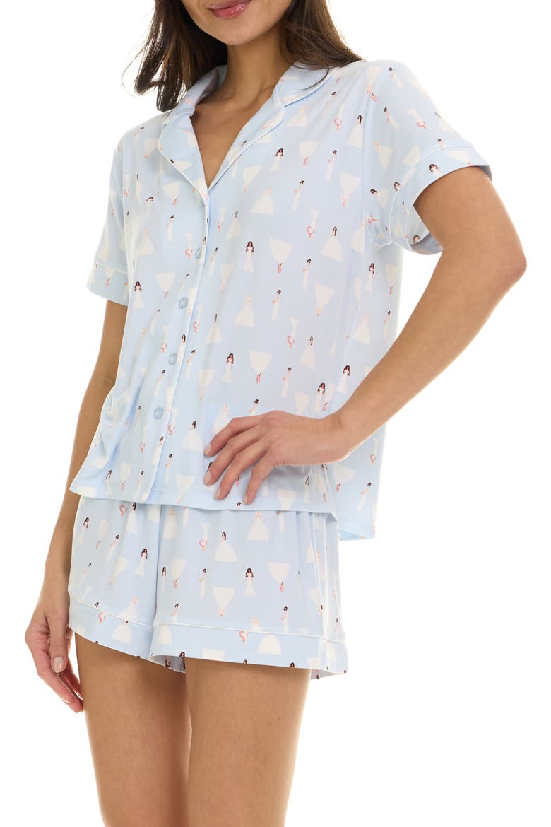 Joy Short Pajamas, Alternate, color, LIGHT BLUE