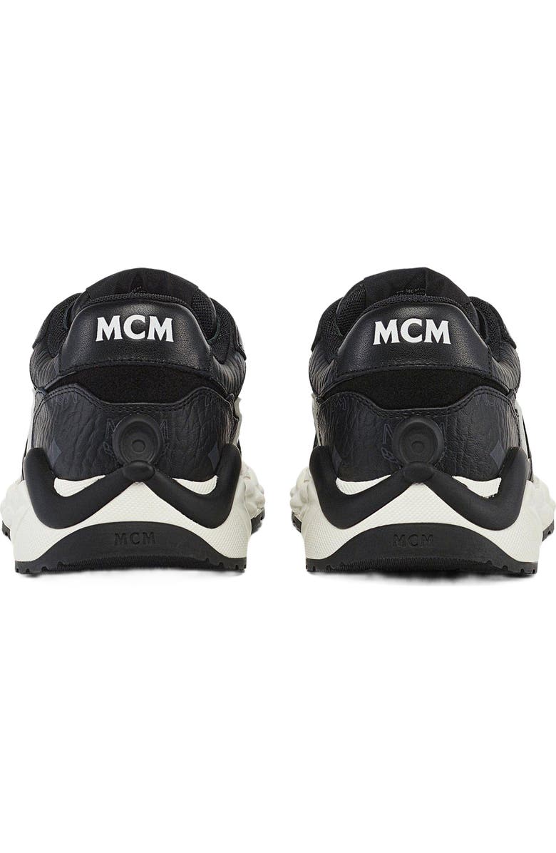 MCM Skywander Sneakers in Visetos, Alternate, color,