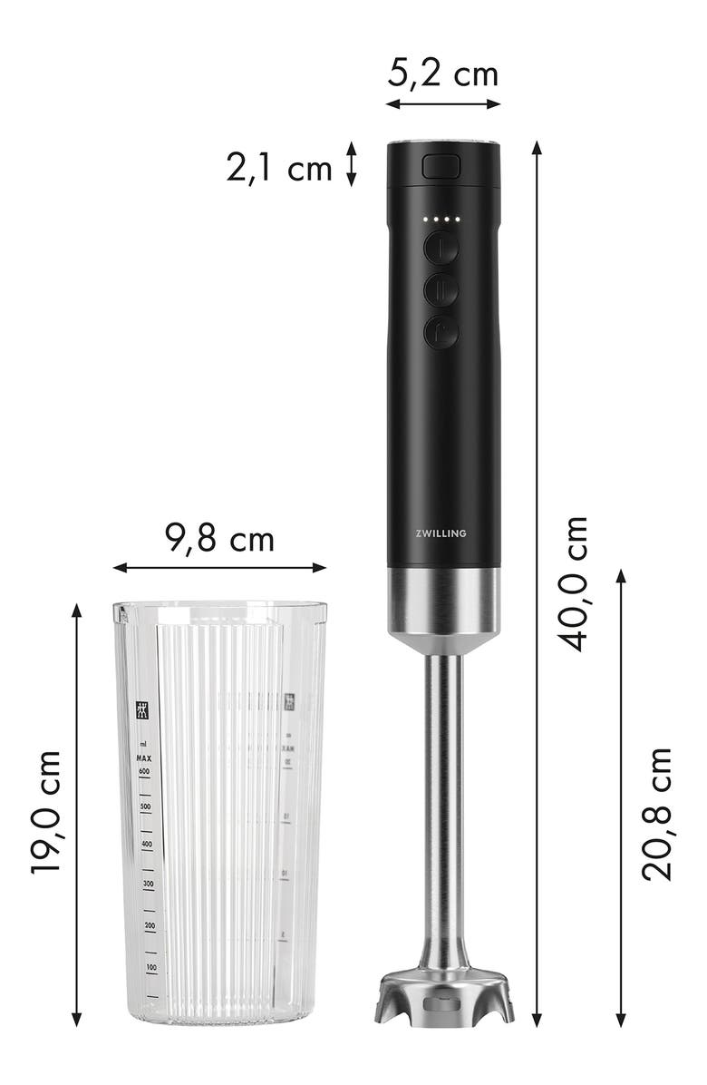 ZWILLING Xtend Cordless Immersion Blender, Alternate, color, Black
