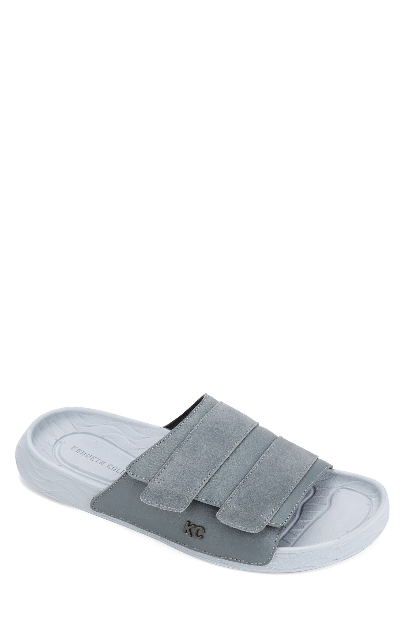 Nova Slide Sandal, Main, color, GREY