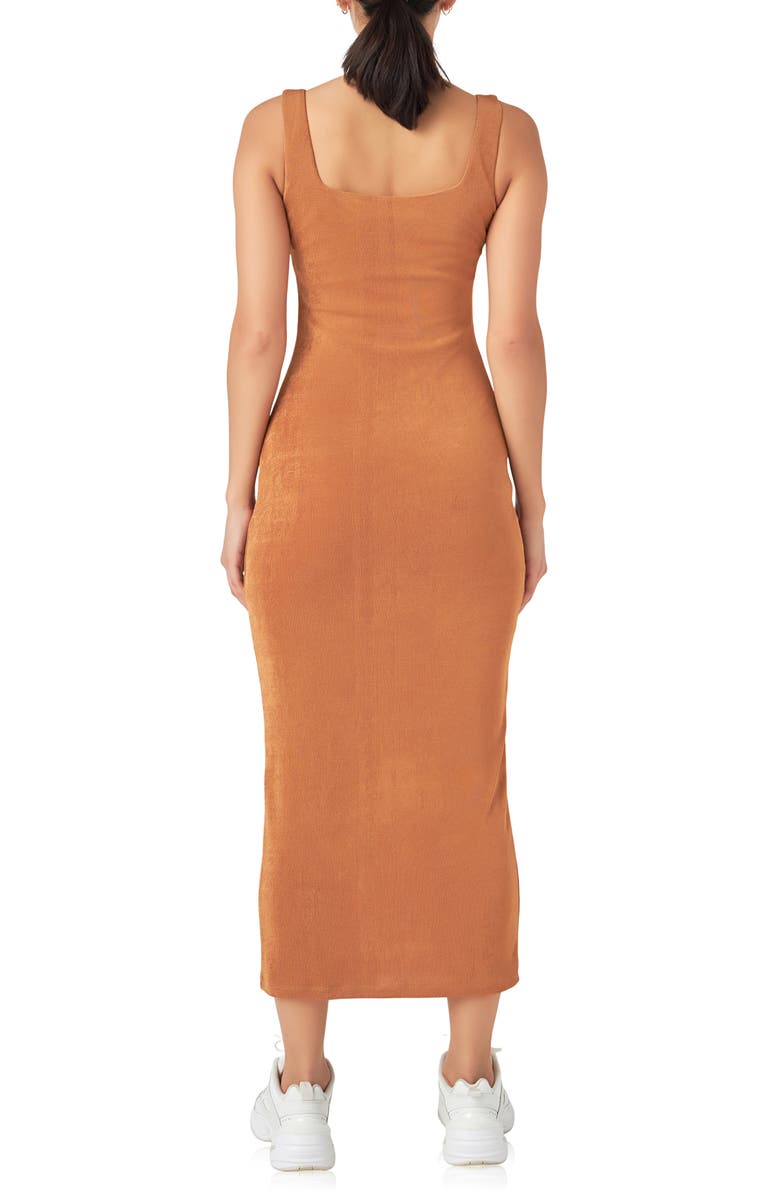 Grey Lab Sleeveless Woven Dress, Alternate, color, Camel