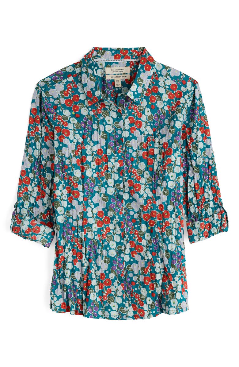 Seasalt Cornwall Larissa Floral Organic Cotton Button-Up Shirt, Alternate, color,
