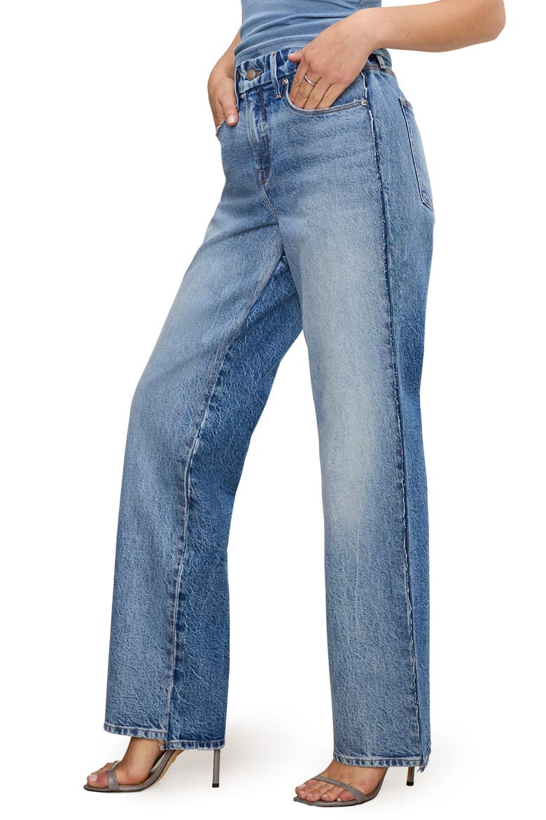 Good '90s High Waist Relaxed Straight Leg Jeans, Alternate, color, INDIGO831