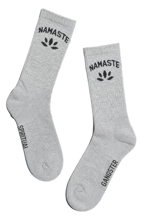 Lotus Crew Socks