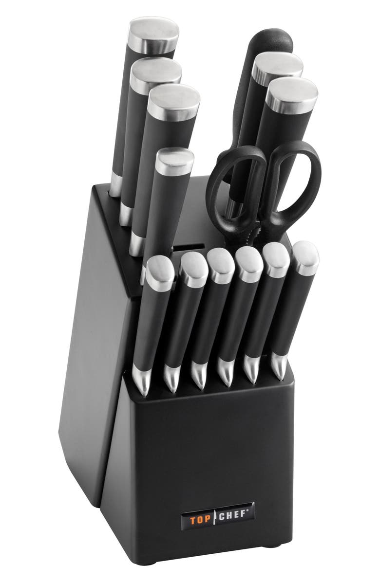 TOP CHEF Samurai 15-Piece Knife Block Set, Main, color, 