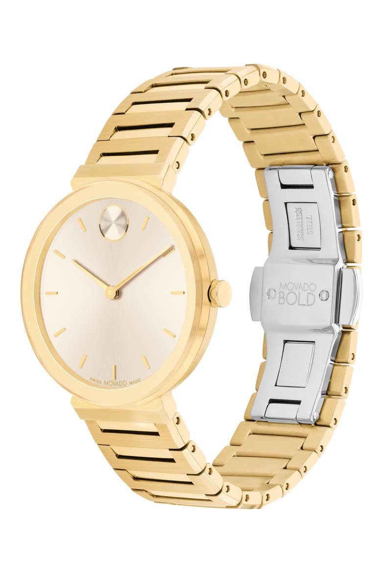 Horizon Bracelet Watch, 34mm, Alternate, color, BEIGE DIAL