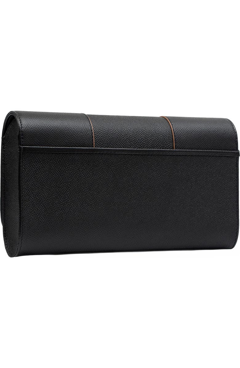 PERRIN PARIS L'Asymetrique Clutch, Alternate, color, Black / Caramel