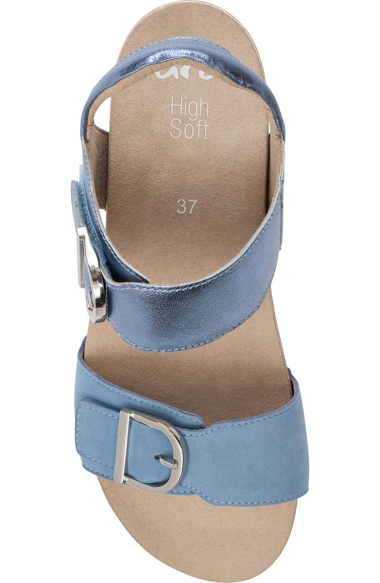ara Nova Slingback Platform Wedge Sandal, Alternate, color, Blue