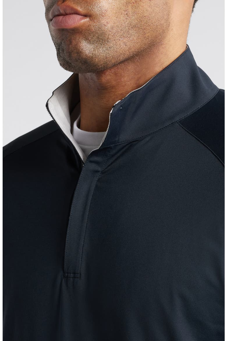 Crown Crafted Stealth Performance Quarter Zip Pullover, Alternate, color, BLACK