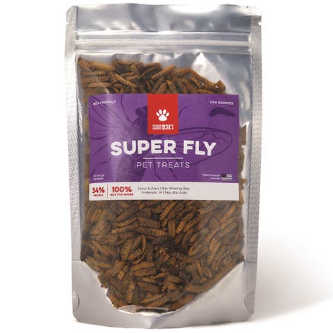 Super Fly Black Soldier - Larvae, 3oz Treats, All Pets