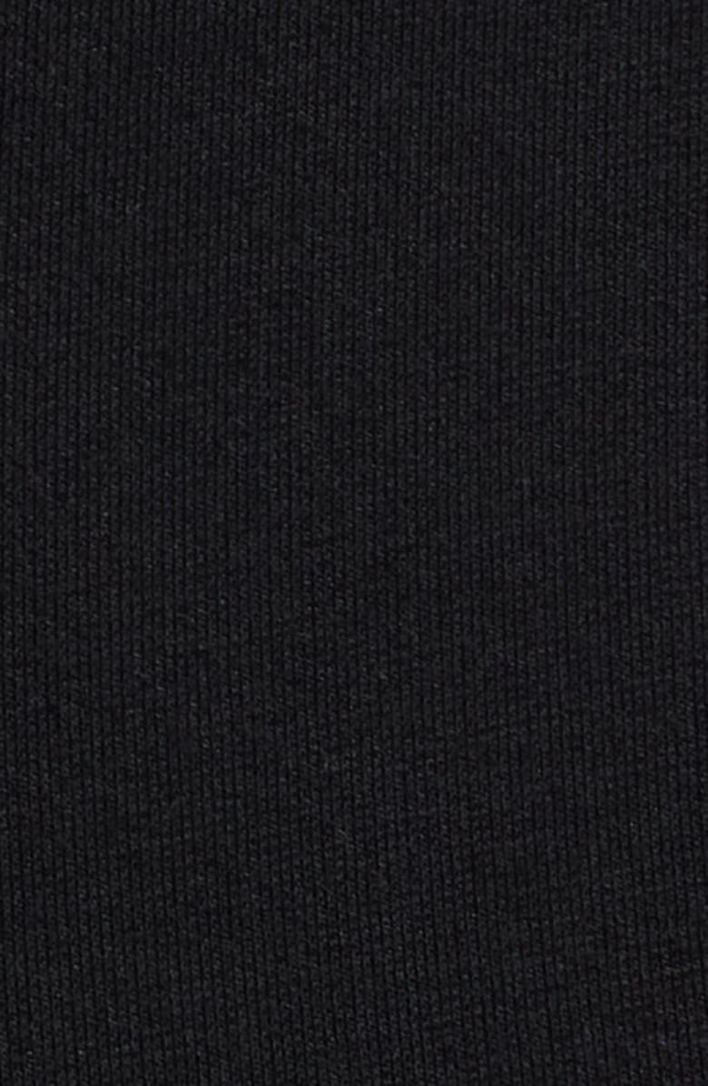 MANGO Feather Hem Capri Pants, Alternate, color, Black