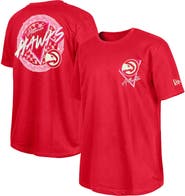 New Era Red Atlanta Hawks Glow-in-the-Dark T-Shirt