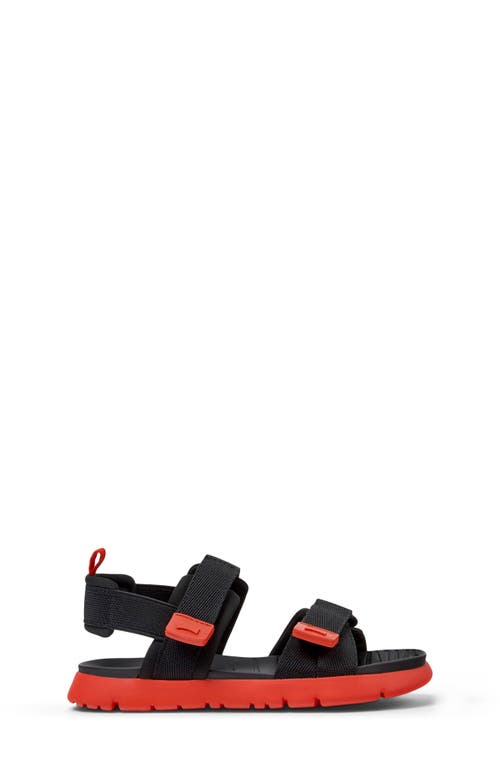 Camper Kids' Oruga Sandal In Black