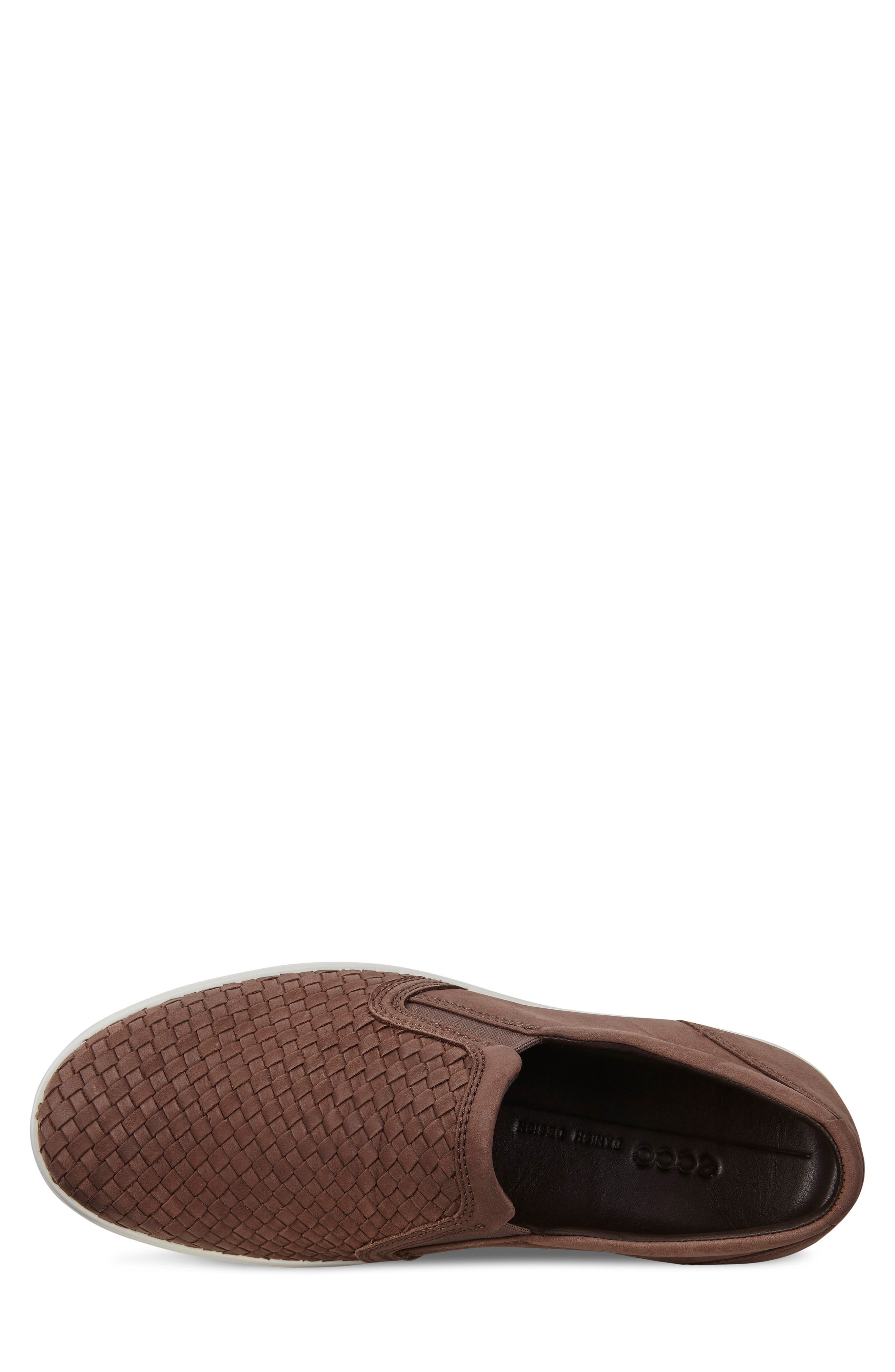 Soft 7 Plaited Slip-On Sneaker, Alternate, color, COFFEE LEATHER