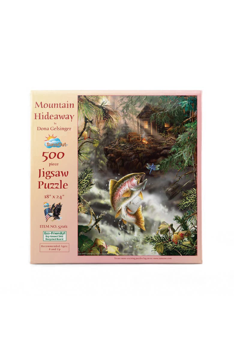 Sunsout Mountain Hideaway 500 piece Jigsaw Puzzle for Adults, Alternate, color, Multicolor