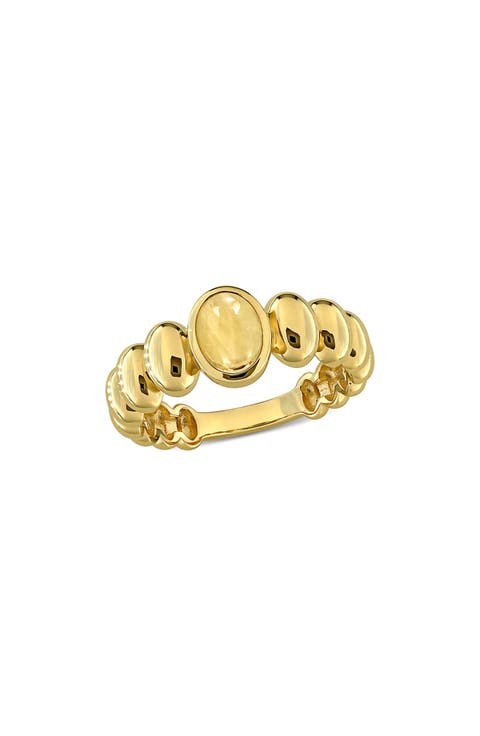 Garnet Bubble Ring