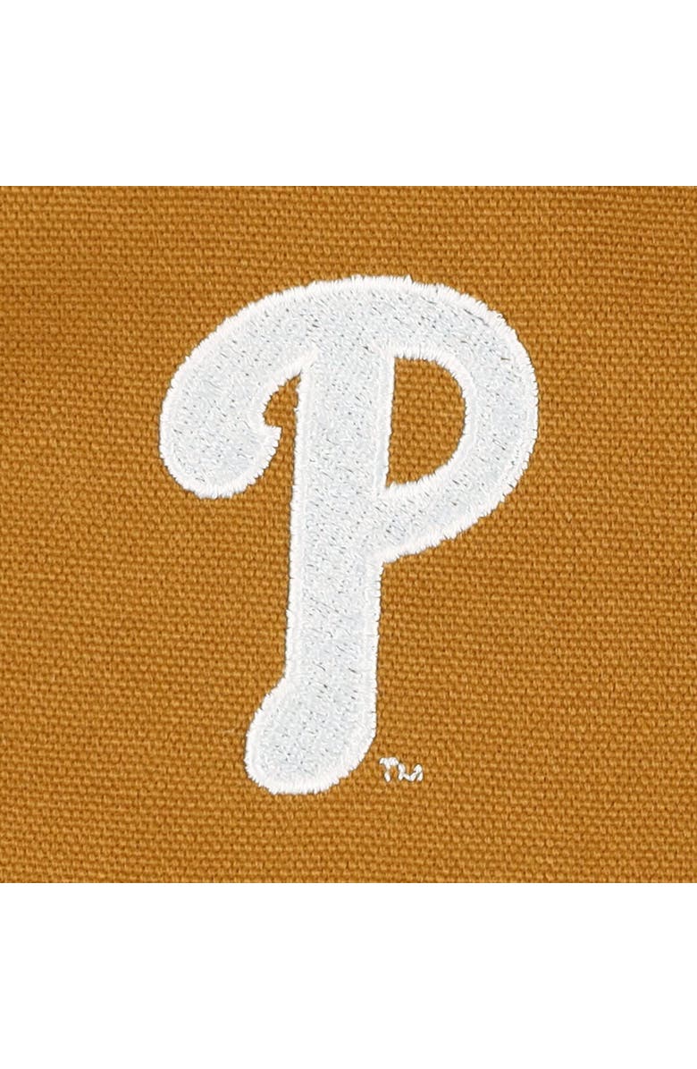 DUNBROOKE Men's Dunbrooke Brown Philadelphia Phillies Dakota Work Full-Zip Hoodie Jacket, Alternate, color, Brown