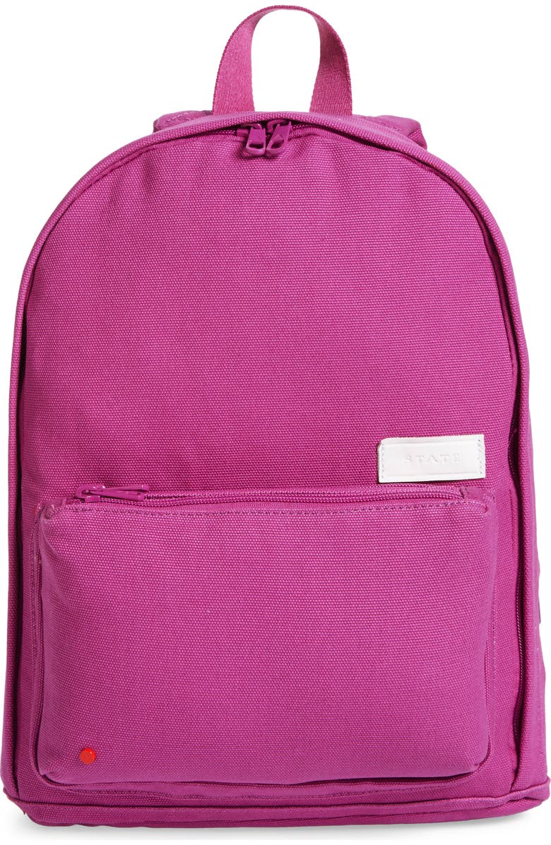 STATE Bags Slim Lorimer Water Resistant Canvas Backpack, Main, color,