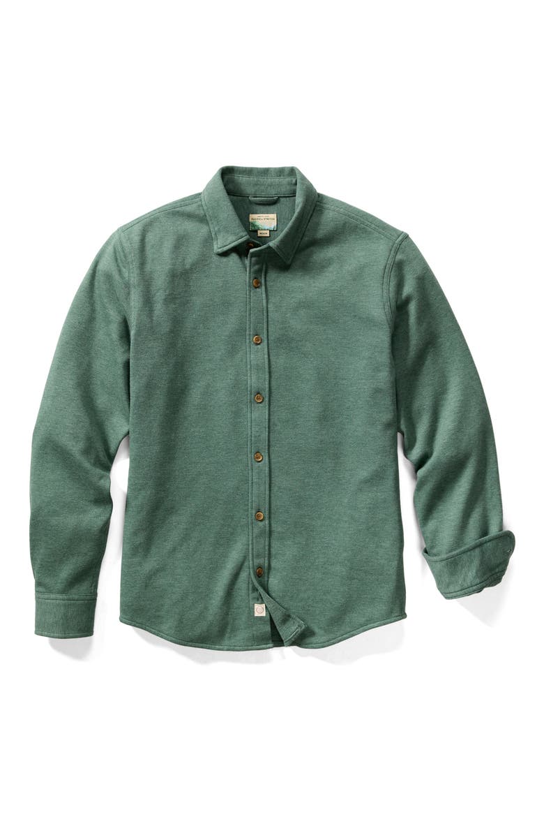 Pacifica Button-Up Shirt, Alternate, color, GREEN HEATHER