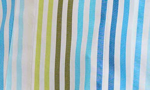 Foxcroft Taylor Stripe Cotton Button-up Shirt In Blue Multi