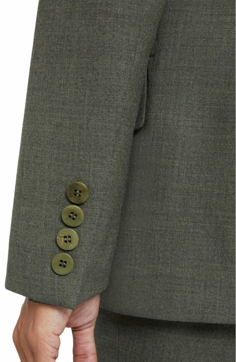 Santorelli ENRICA Two Button Jacket in Virgin Wool Stretch, Alternate, color, 