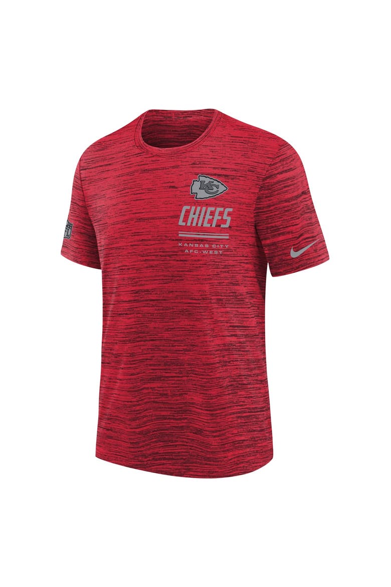 Youth Nike  Red Kansas City Chiefs Sideline Velocity Dri-FIT T-Shirt, Alternate, color, Red