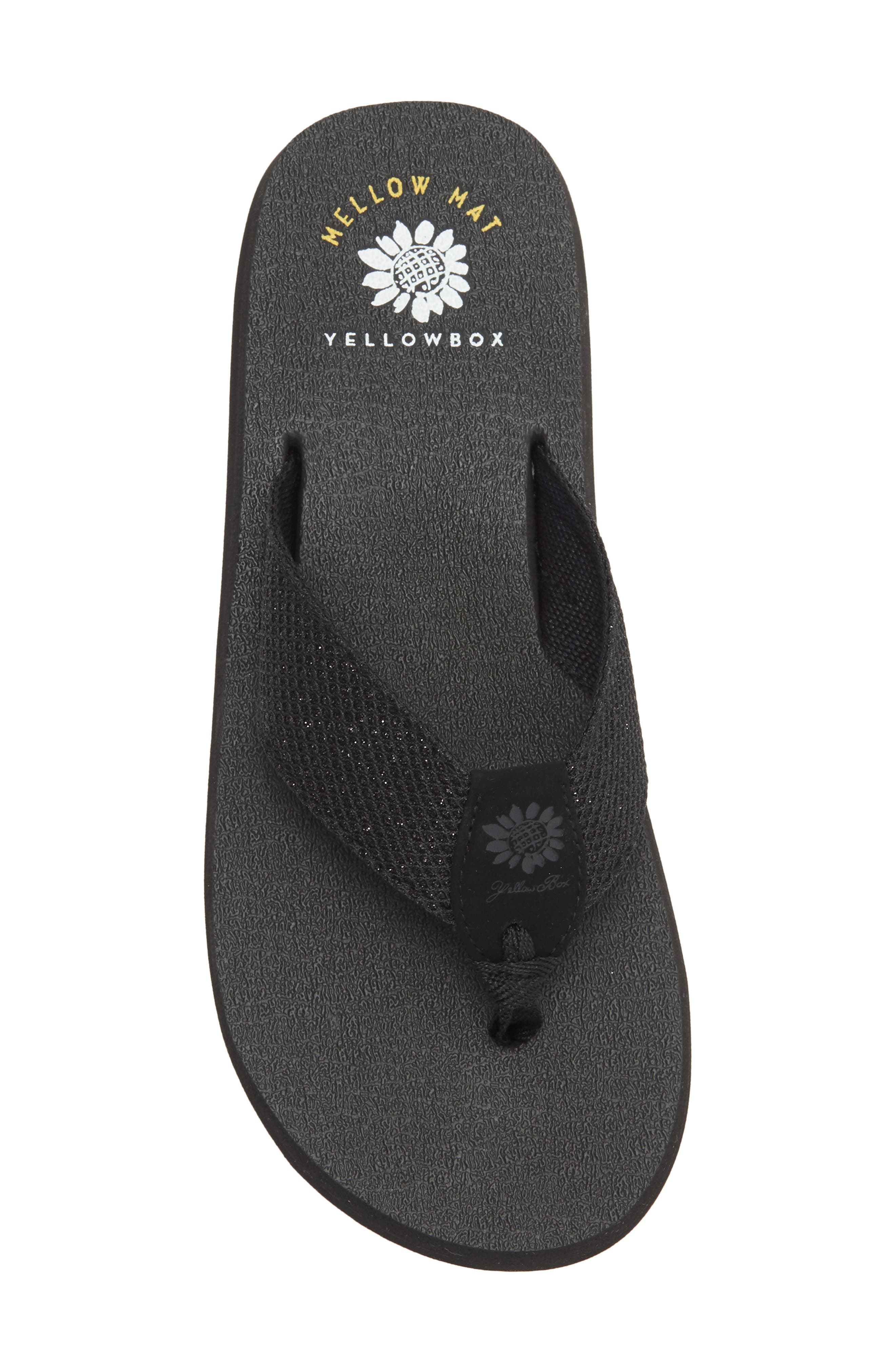 Yellow Box Premium Dax Flip Flop, Alternate, color, Black