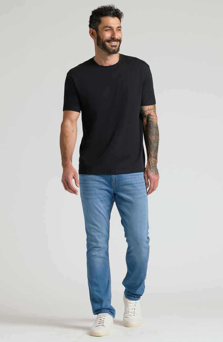 True Classic Pima Cotton Crewneck T-Shirt, Alternate, color, Black