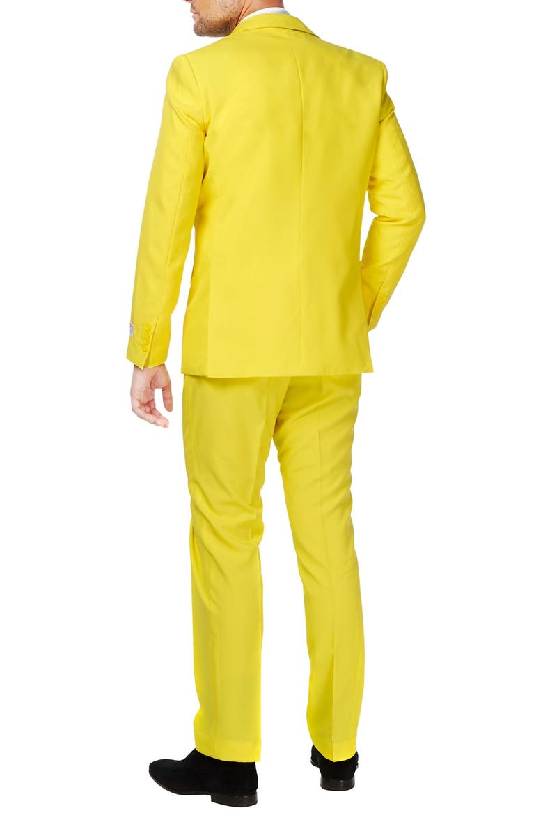 Yellow Fellow Slim Fit Two-Piece Suit & Tie Set, Alternate, color, YELLOW