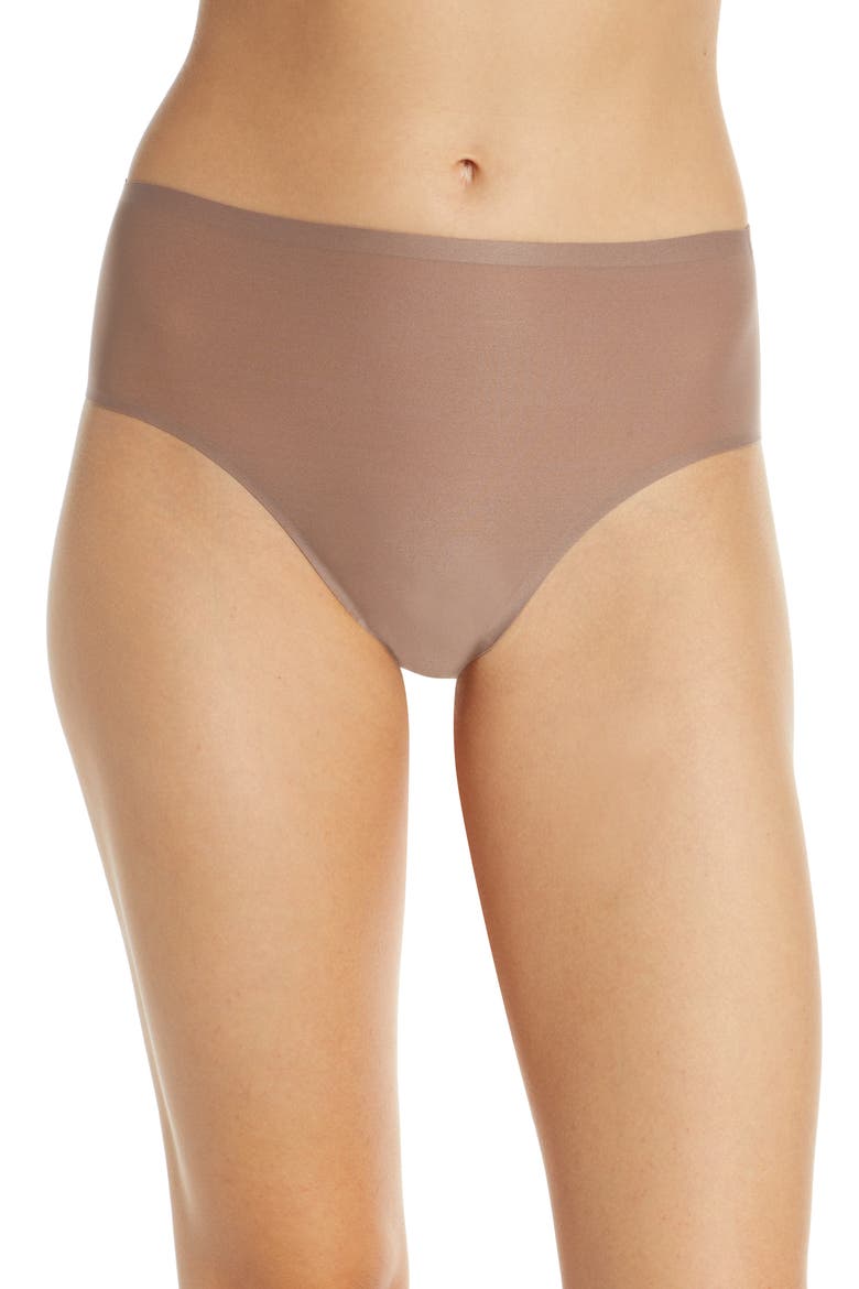 Soft Stretch Seamless French Cut Briefs, Main, color, HAZELNUT