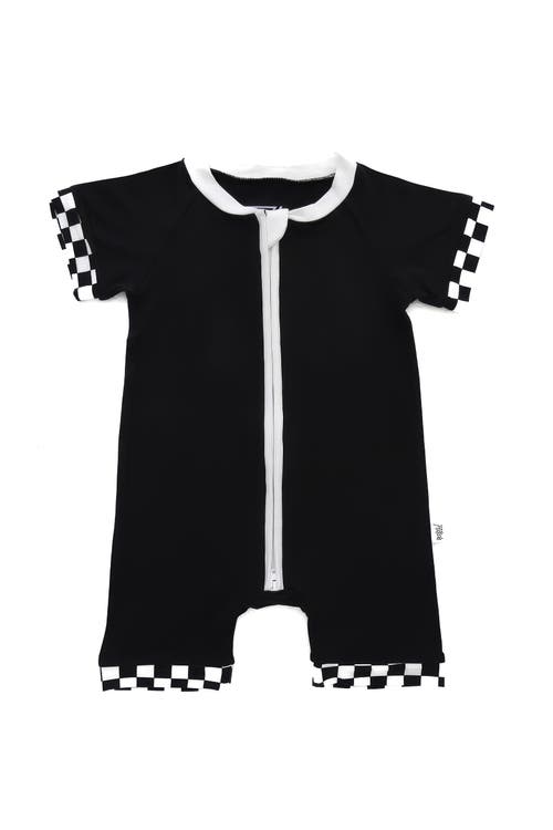 Fletch Babies' Checked Out Shorties In Black
