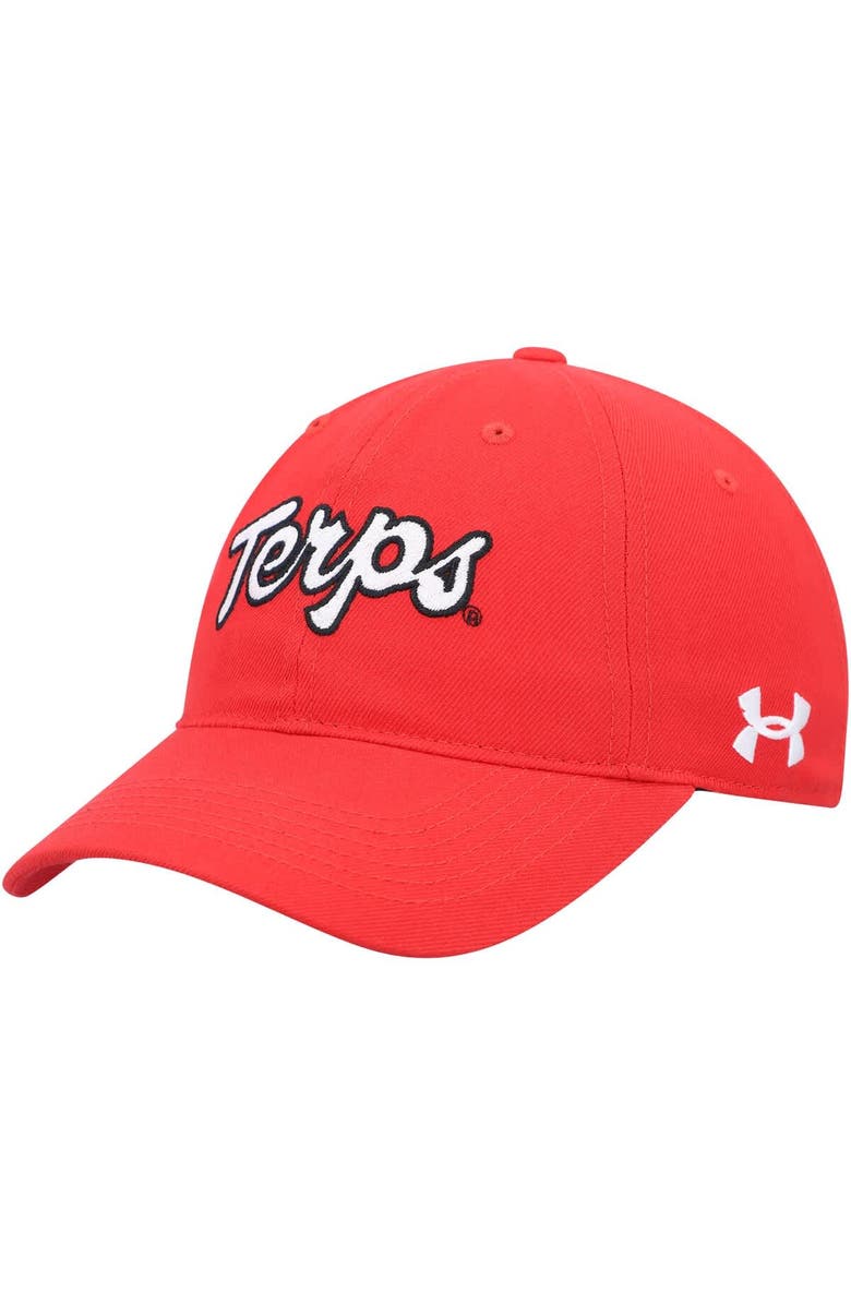Under Armour Men's Under Armour Red Maryland Terrapins Classic Adjustable Hat, Main, color, 