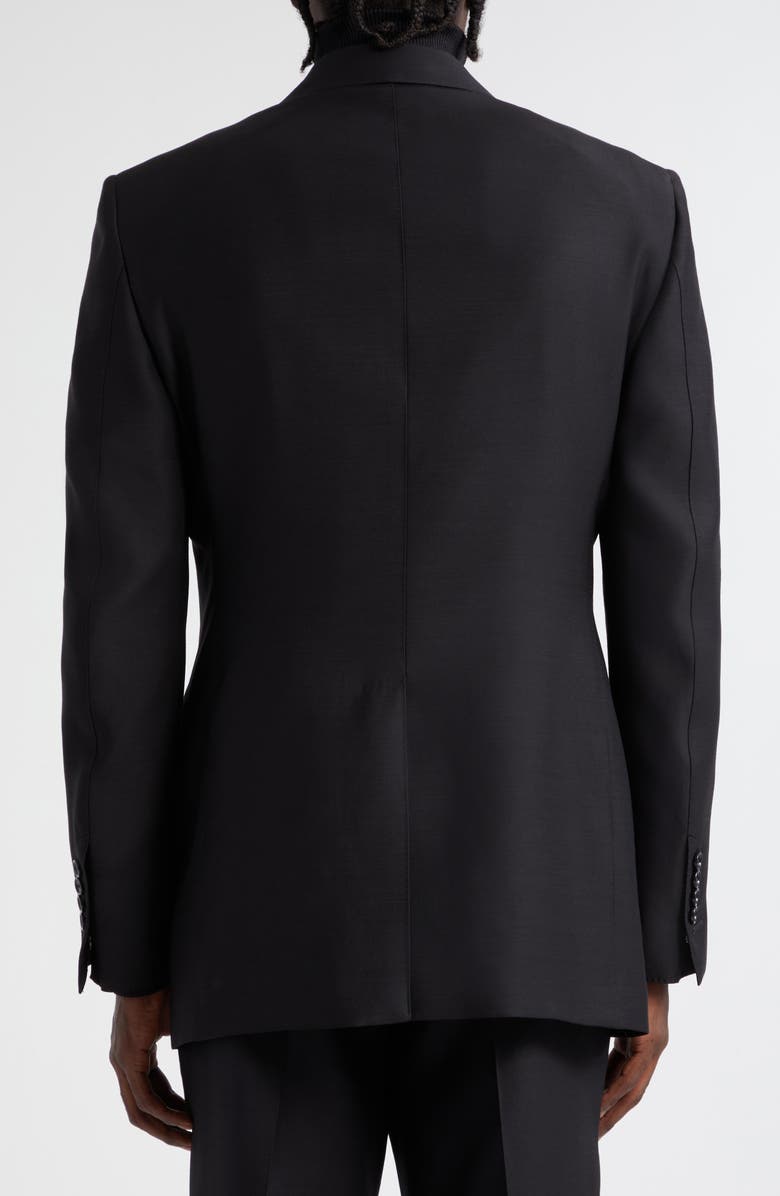 TOM FORD Atticus Wool & Silk Organza Evening Jacket, Alternate, color, Black