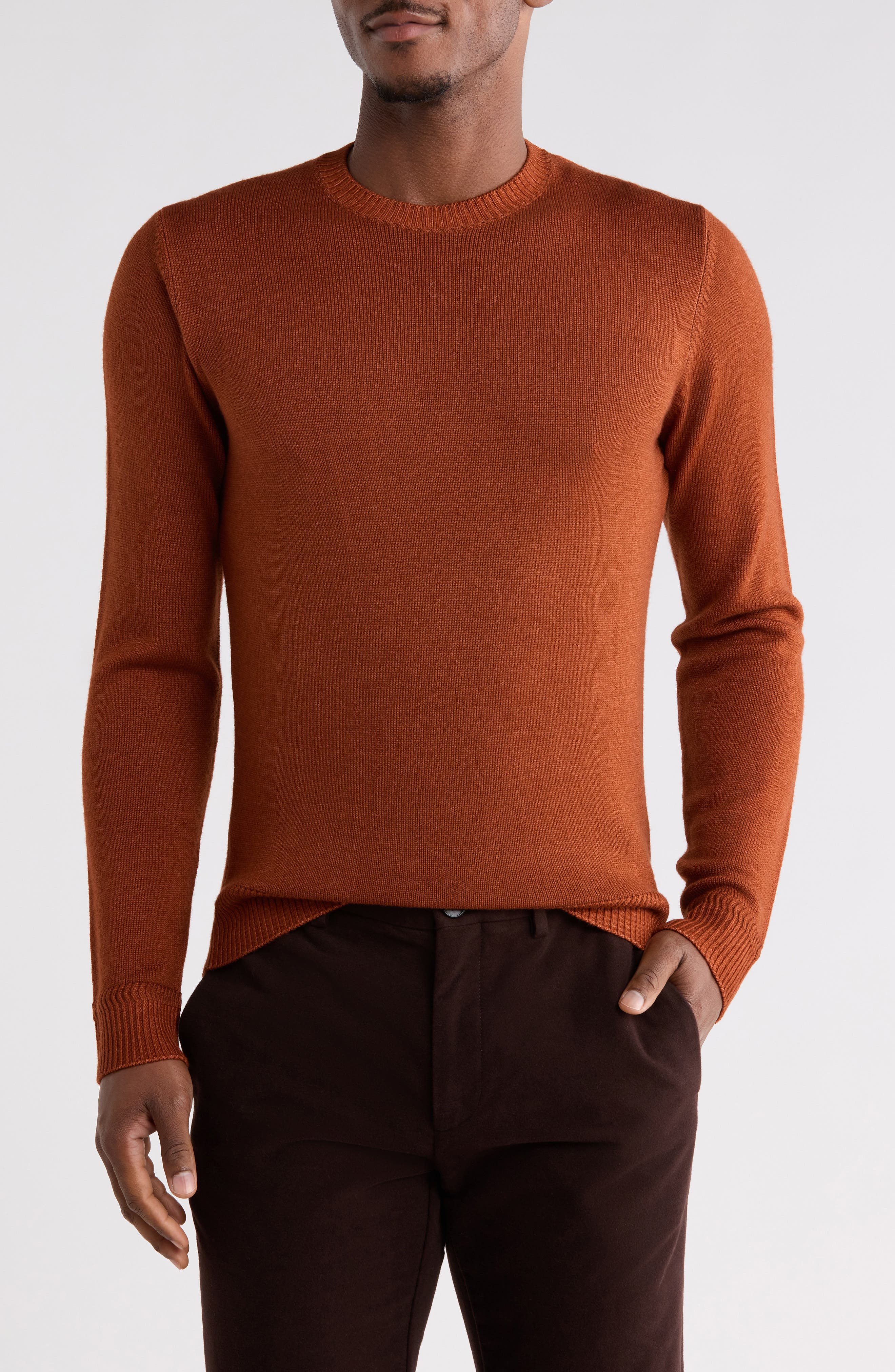 Bertona Merino Wool Crewneck Sweater
