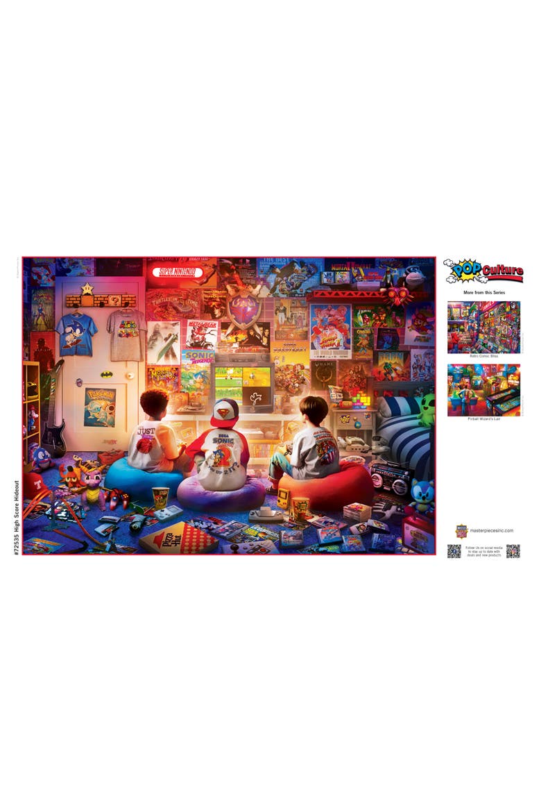 High Score Hideout 1000 Piece Puzzle, Alternate, color, Multicolor