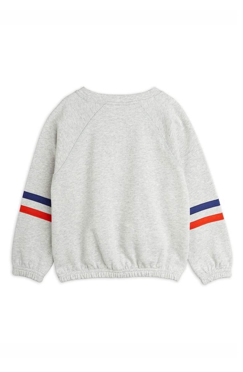 Mini Rodini Kids' Super Sporty Organic Cotton Crewneck Sweatshirt, Alternate, color, Grey