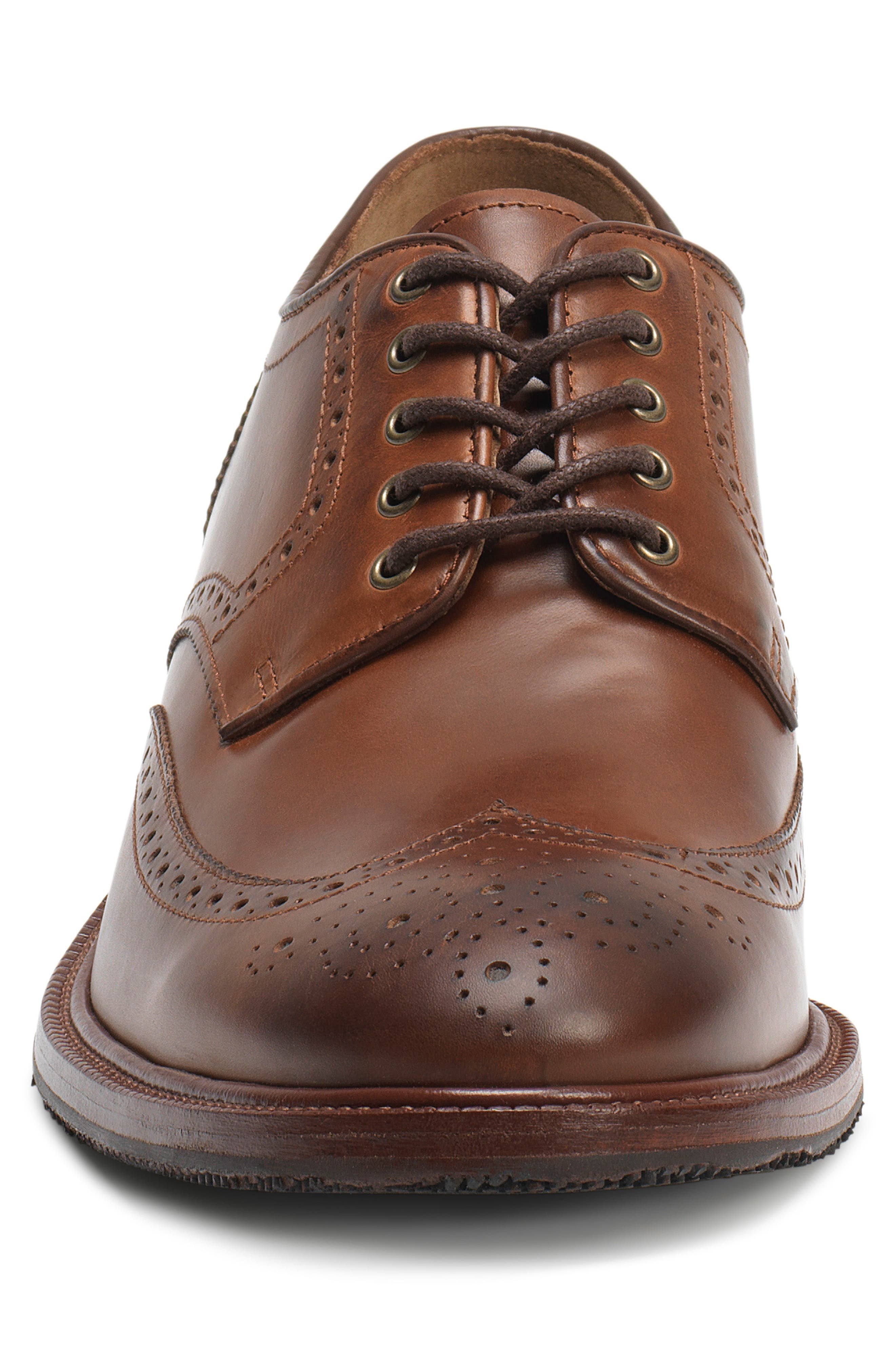 Logan Wingtip Derby, Alternate, color, BROWN LEATHER