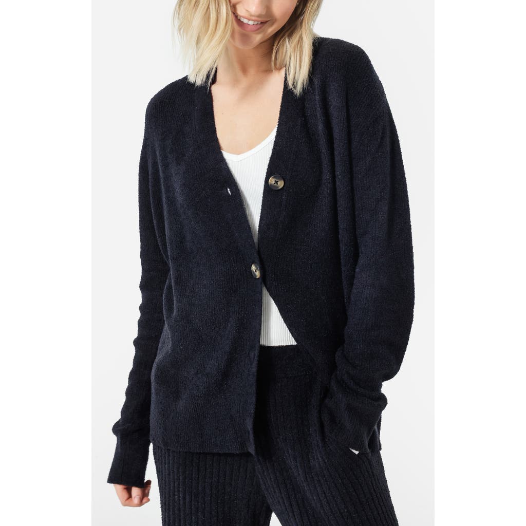 Sunday Citizen Cloud Cool Oversize Rib Cardigan In Animal Print