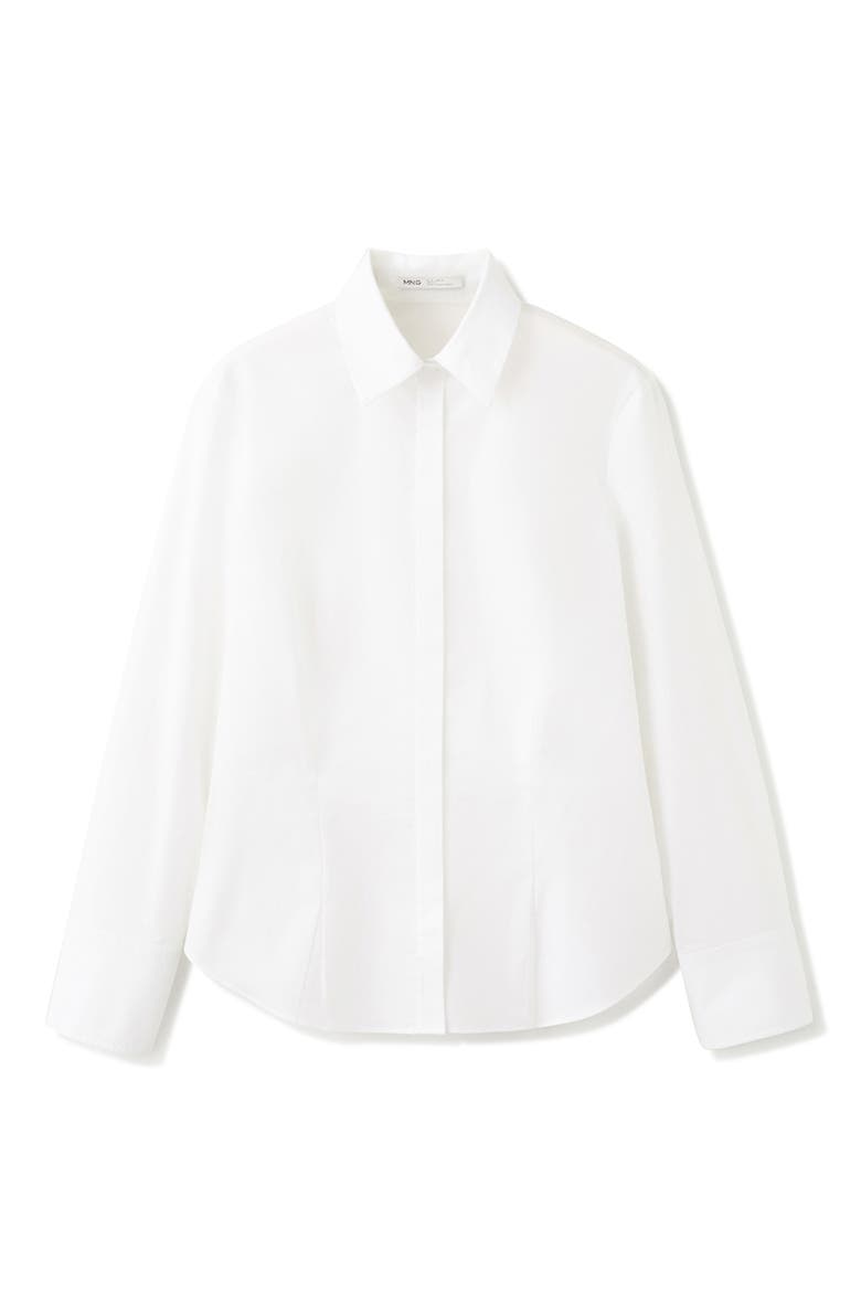 Slim Fit Poplin Shirt, Alternate, color, WHITE