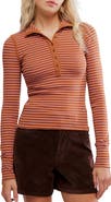 Free People Lake Stripe Rib Henley