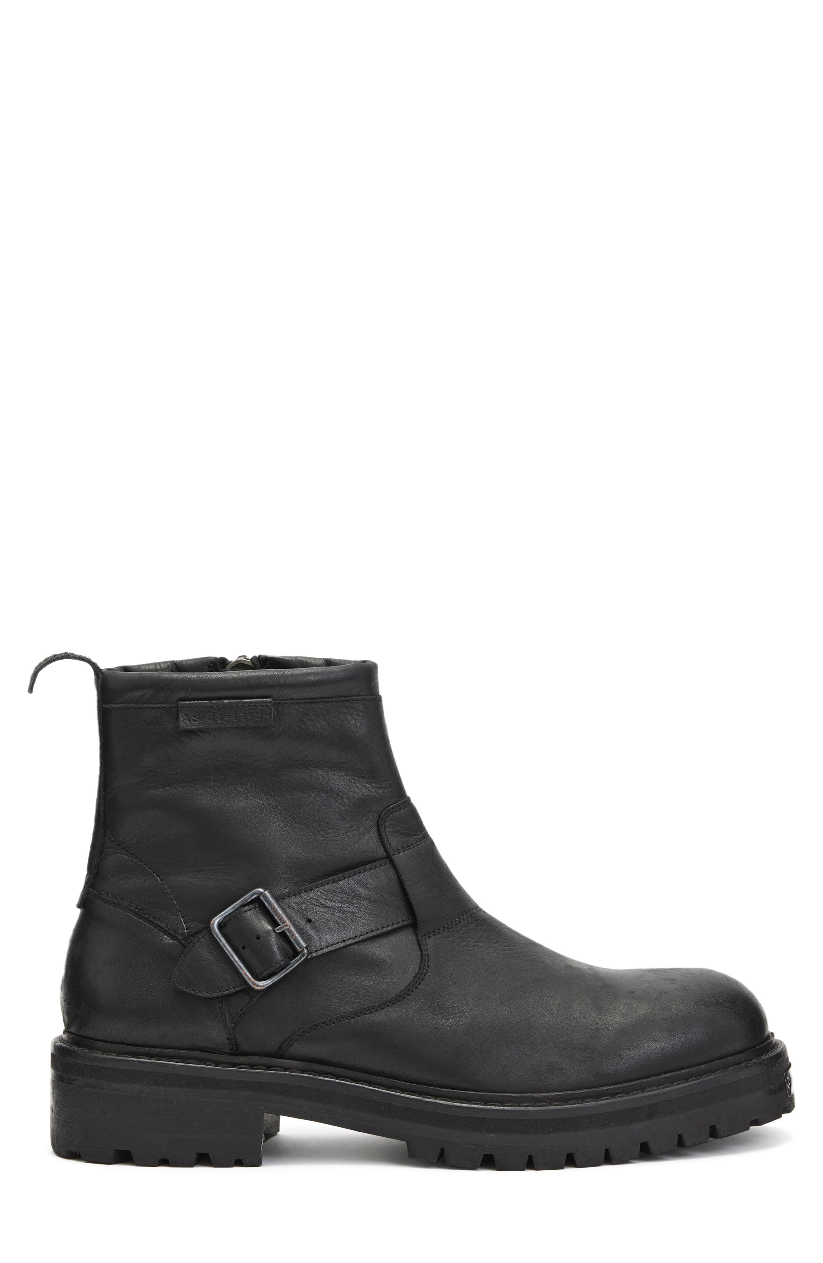 AllSaints Hopper Moto Boot, Alternate, color, 