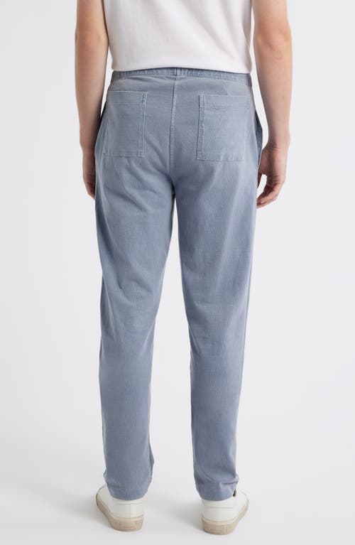 Alex Crane Caza Organic Cotton Drawstring Waist Pants In Burgundy