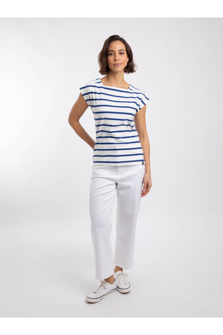 Bowe Striped Jersey T-Shirt, Alternate, color, Mazarine Blue