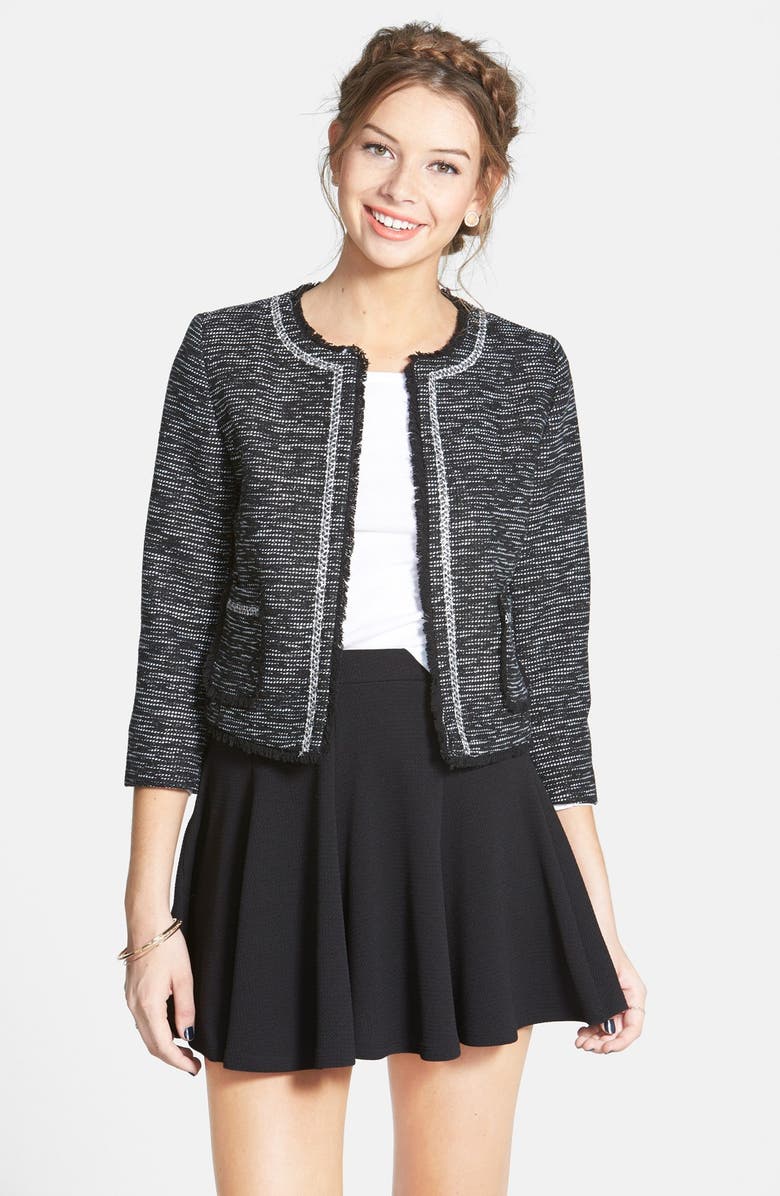 Frenchi Fringe Trim Jacket, Main, color,