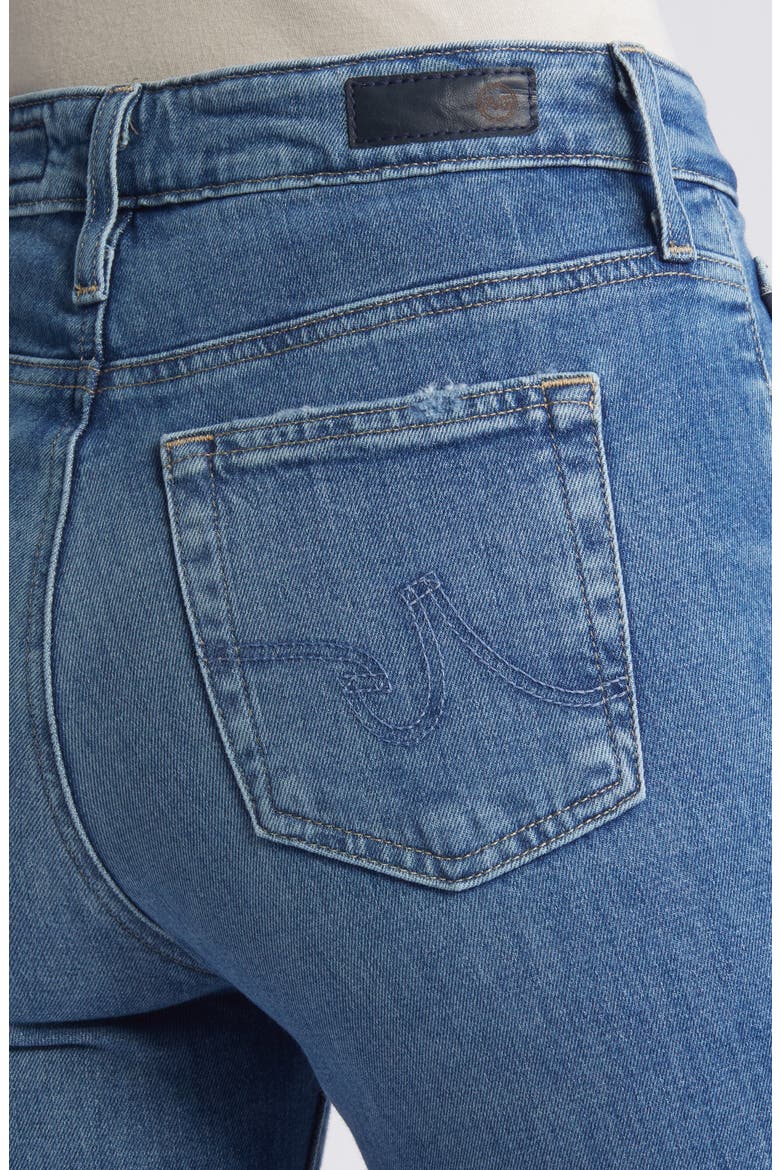 Farrah Raw Hem Crop Bootcut Jeans, Alternate, color, ALIBI DESTRUCTED
