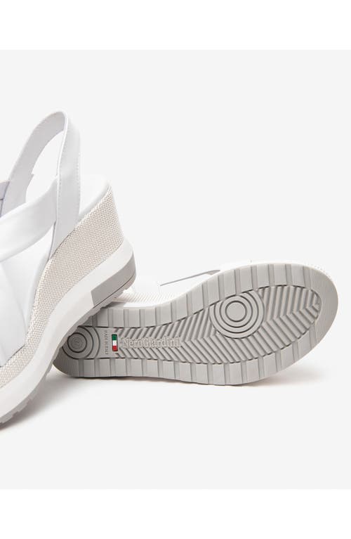 Nerogiardini Sport Wedge Sandal In White