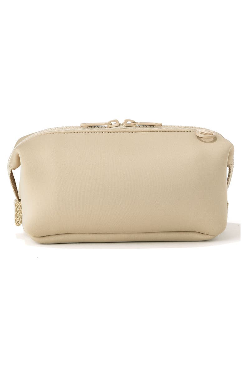 Small Hunter Neoprene Toiletry Bag, Alternate, color, ALMOND LATTE