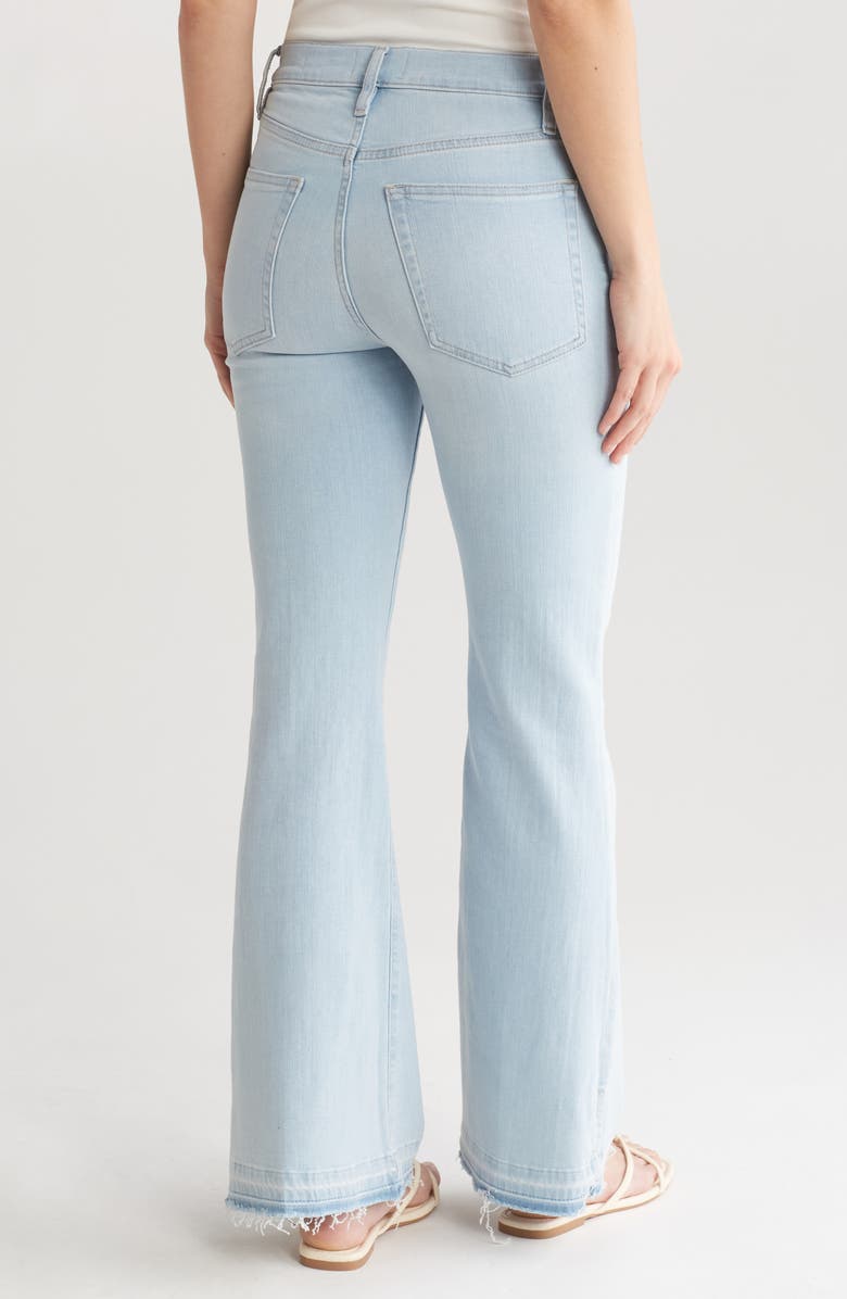 FRAME Le Easy Released Fray Hem Flare Jeans, Alternate, color, 