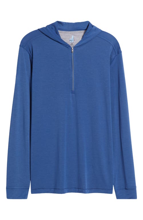 Johnnie-o Welsey Performance Half Zip Hoodie In Lake