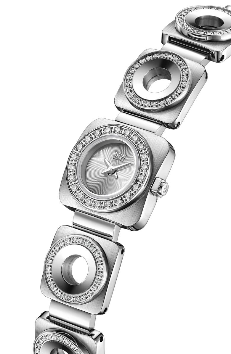 JBW Chasm Bracelet Watch, 18mm, Alternate, color, Stainless Steel